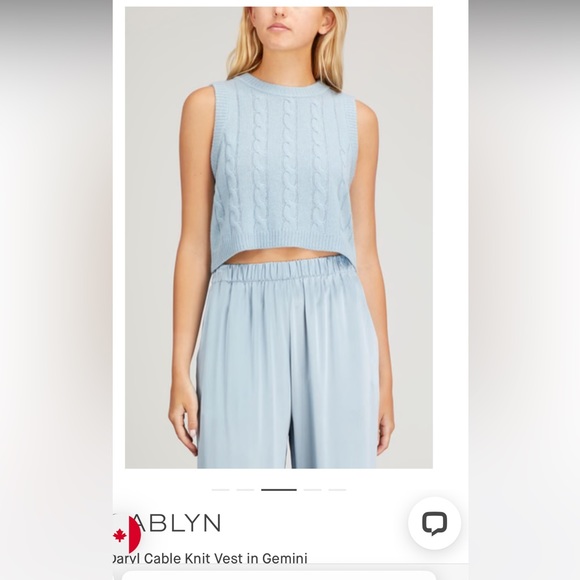 Sablyn 💯 cashmere Daryl knit top - Picture 1 of 16